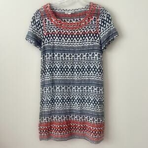 THML Multi Aztec Print Pullover Dress Boho Print Sz XS